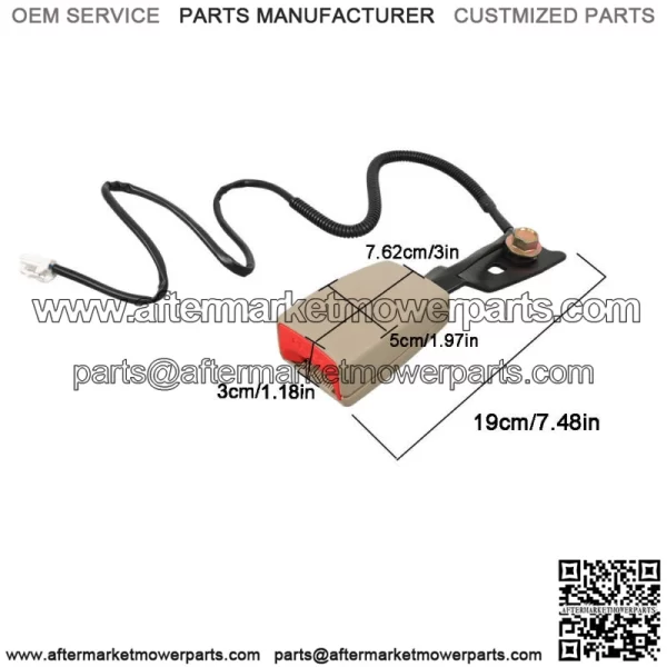 For 01-03 Mazda Protege Front Left Driver Seat Belt Buckle Receiver Beige - Image 3
