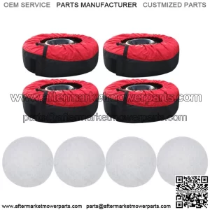 Package Of 4 Red With Black Handle 600D For 22??-31?? Tyre Bags Tyre