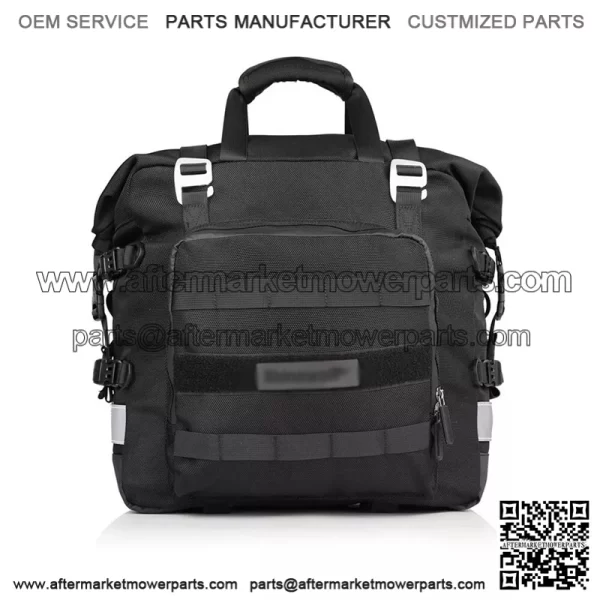 Motorcycle Side Pannier Bag Waterproof Quick Release Saddle Bag Black