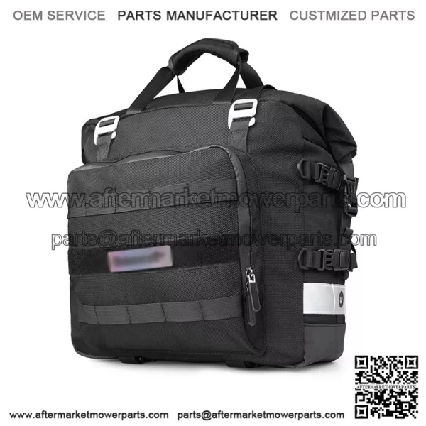 Motorcycle Side Pannier Bag Waterproof Quick Release Saddle Bag Black - Image 2