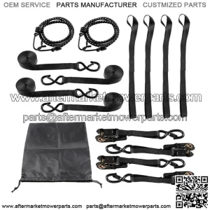4pcs Belts For Moving Appliances, Lawns, Cargo Equipment, Motorcycles Black
