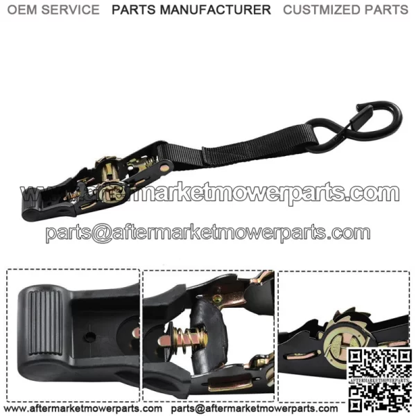 4pcs Belts For Moving Appliances, Lawns, Cargo Equipment, Motorcycles Black - Image 4