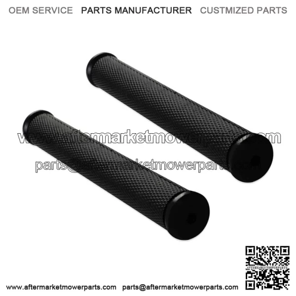 Black 8" Rubber Snowmobile Grips For Cat Skidoo Yamaha 7/8'' handlebars