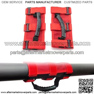2Pcs UTV 1.5"-3" Roll Bar Red Grab Handle Grips For Polaris RZR Pro XP/PRO R (Fits: Yamaha Rhino 660)