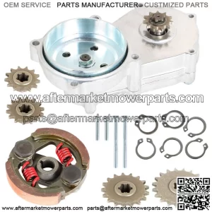 Transmission Gear Reduction Box Clutch Replace for 47cc 49cc 2-stroke 13T 14T
