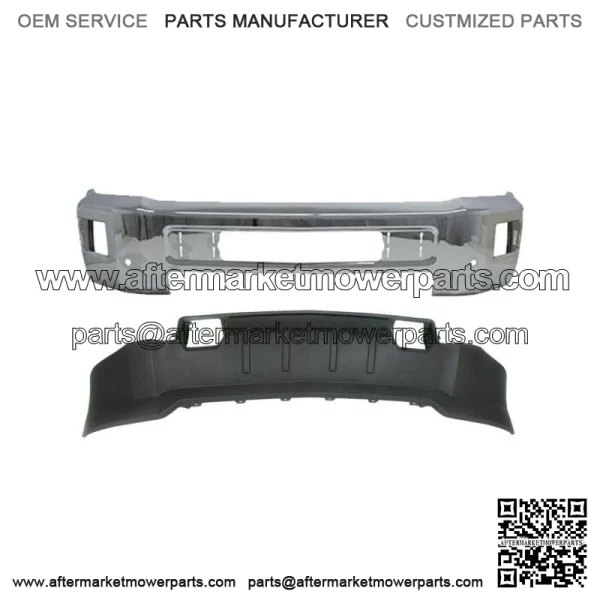 Front Chrome Bumper + Valance For 2015-2019 Chevy Silverado 2500HD 3500 (For: More than one vehicle)