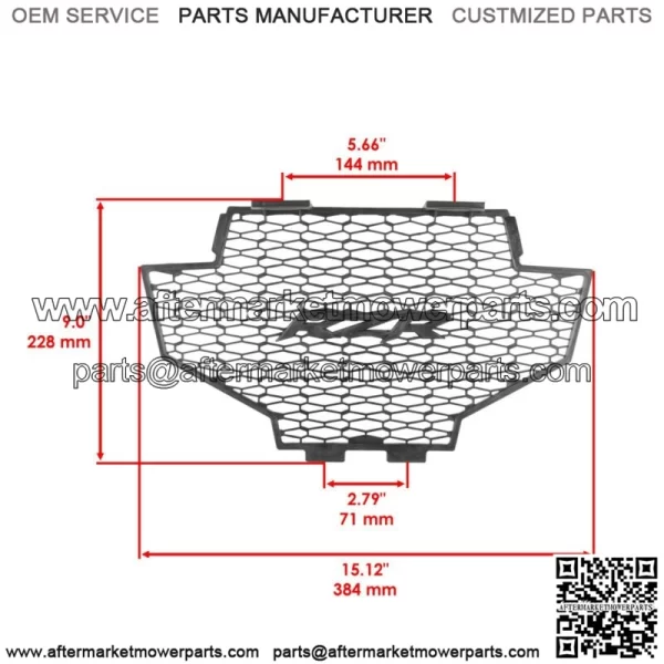 Front Bumper Grill For Polaris RZR S 800 2012 2013 2014 - Image 3