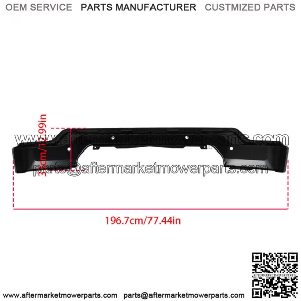 Paintable Steel Front Bumper For 2019-2021 GMC Sierra 1500 With Sensor Holes - Image 3