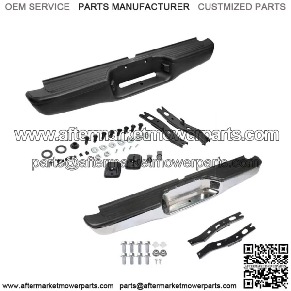 Fit For 1995-2004 Toyota Tacoma Truck Complete Steel Rear Step Bumper Assembly