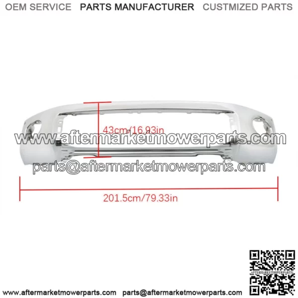 Steel Front Bumper For 2007-2013 Toyota Tundra W/ Sensor Hole Chrome 521110C901 - Image 2