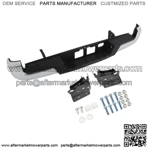 For 2016-2023 Toyota Tacoma Chrome Steel Rear Bumper Assembly W/o Sensor Holes