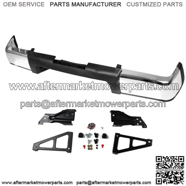 For 2007-2013 Chevy Silverado GMC Sierra 1500 Truck Chrome Rear Bumper Assembly - Image 2