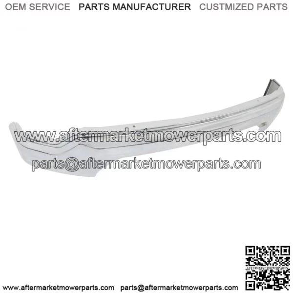 For 2019-2021 GMC Sierra 1500 Chrome Steel Front Bumper Without Sensors Holes - Image 2