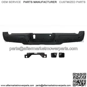 Rear Step Bumper For 2017-2019 Ford F250 F350 Super Duty w/ Sensor Holes Black