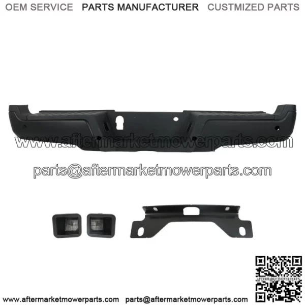 Rear Step Bumper For 2017-2019 Ford F250 F350 Super Duty w/ Sensor Holes Black - Image 2