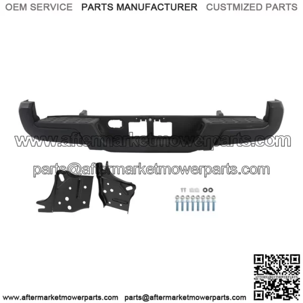 Powdercoated Black For 2016-2023 Toyota Tacoma Rear Step Bumper W/o Sensor Holes - Image 2