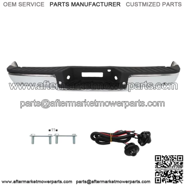 Chrome Complete Rear Bumper Assembly For 2006-2008 Ford F150 w/ Park Assist - Image 2