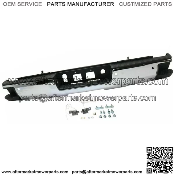 Chrome Rear Bumper Assembly For 2014 -2018 Chevy Silverado Sierra 1500 W/ Park