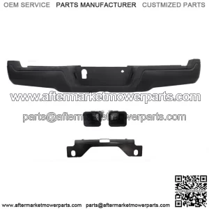 Rear Step Bumper Assembly For 17-22 Ford F-250 F-350 Super Duty W/o Sensor Holes