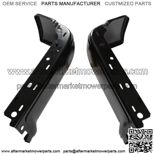 Steel Rear Bumper Ends For 2009-2014 Ford F-150 LH RH Pair Primered Set Black - Image 2