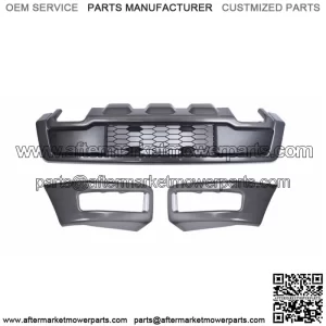 For 2018 2019 2020 Ford F-150 Gray Raptor Style Steel Front Bumper Assembly Kit