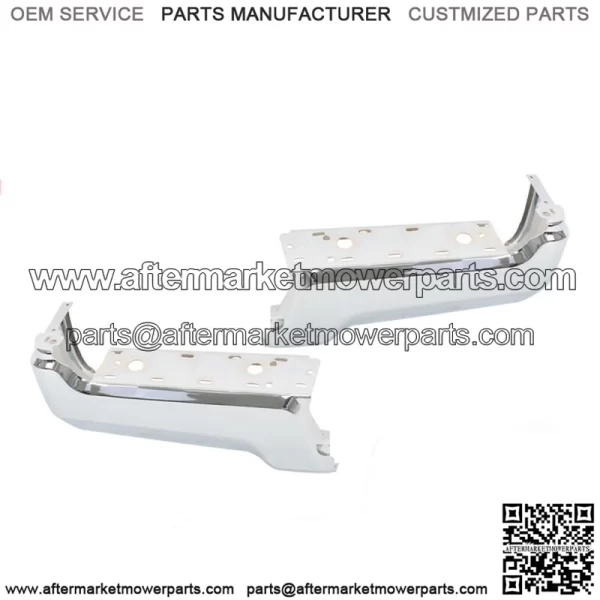 Chrome Pair Of Rear Bumper Face Bars For 2017-2022 Ford F250 F350 Super Duty