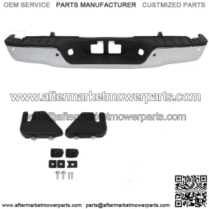 Rear Step Bumper For 2007-2013 Toyota Tundra w/ Sensor Holes Chrome