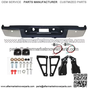Rear Bumper Assembly Fit For GMC Sierra & Chevrole Silverado 1500 2007-13 Chrome