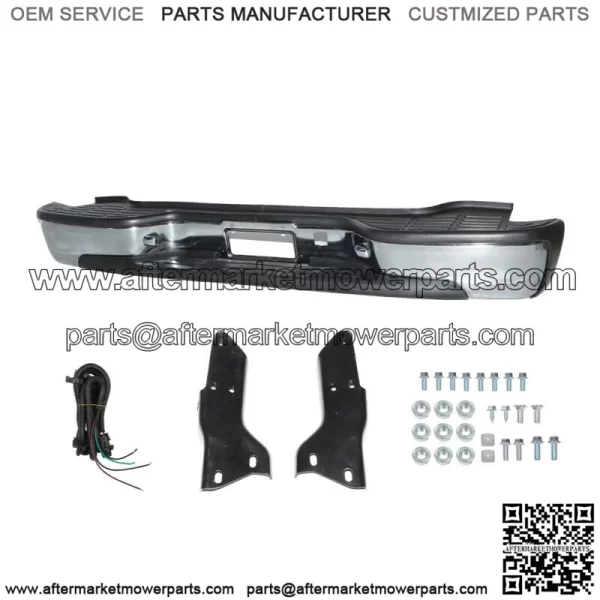 For 2000-2006 Chevy Tahoe Suburban / Yukon XL 1500 Complete Chrome Rear Bumper - Image 3