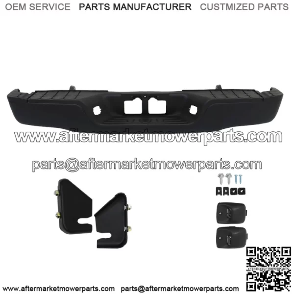 Rear Step Bumper Assembly Black Steel For 2007-2013 Toyota Tundra TO1103115 - Image 2