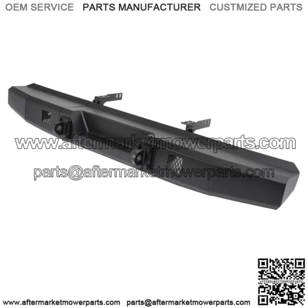 Rear Bumper Steel W/ Lights holes For Polaris Ranger 1000 /XP 1000 2018-2024 New (For: Polaris)