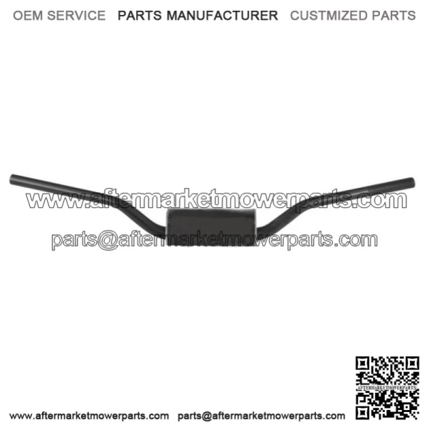 Black RC / OEM Bend Handlebar - 1-1/8" w/ Pad 604-01-BK
