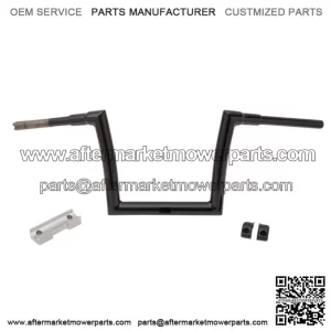 1-1/2" Touring Strip Handlebar 10" Rise Gloss Black 0601-5198