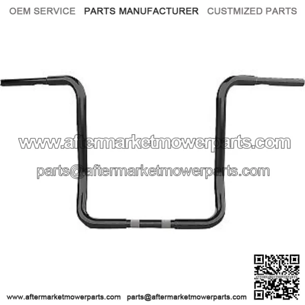 1-1/4 in. Twin Round Handlebars 1-1/4" Gloss Black LA-7325-16B