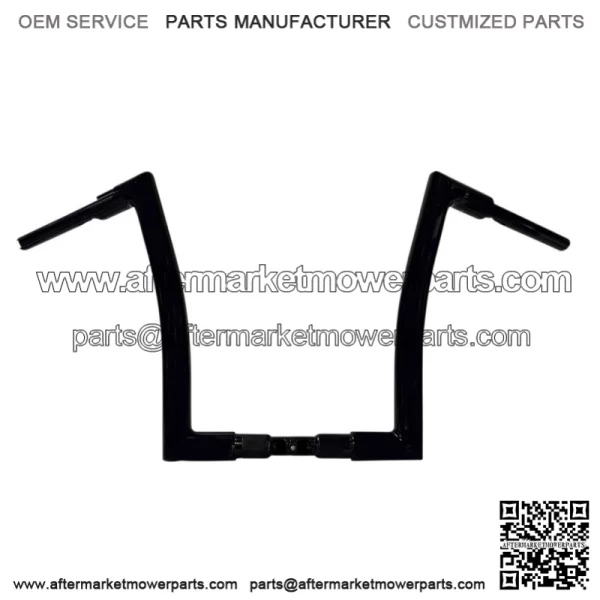 Inc. 1-1/4" EZ Install Flat Top Handlebar 14" Black 706014B