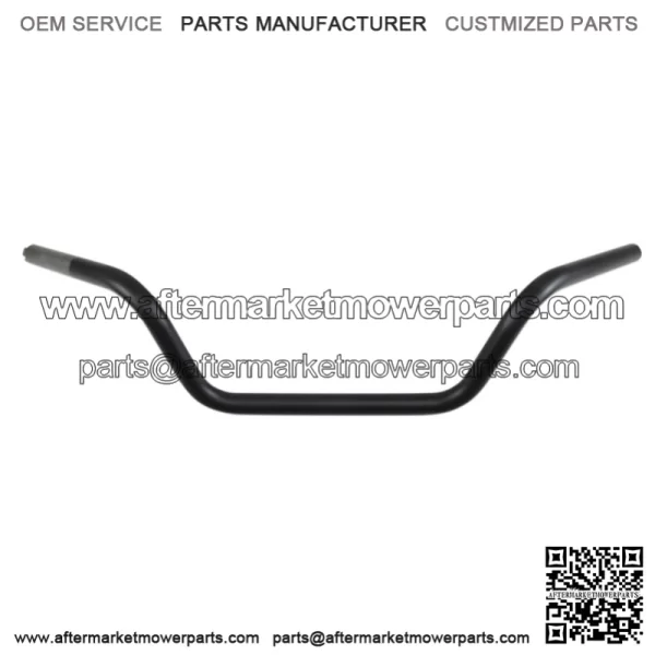 1in. Handlebar Flat Black Buckhorn Low Bend