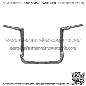 Inc. 1-1/2" EZ Install Flat Top Handlebar 14" Chrome 606014