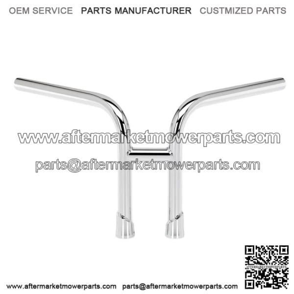 1" Handlebars Slotted Chrome 6201-1056