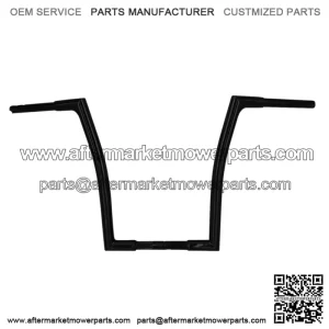 Inc. 1-1/4" EZ Install Flat Top Handlebar 16" Black 707016B