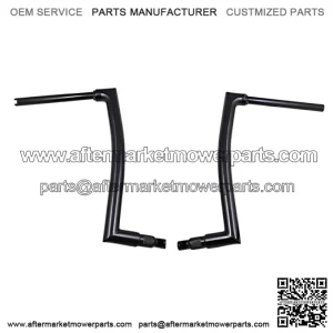 Inc. 1-1/2" EZ Install Flat Top Handlebar 16" Black 608016-B