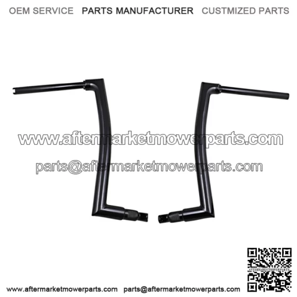 Inc. 1-1/2" EZ Install Flat Top Handlebar 16" Black 608016-B