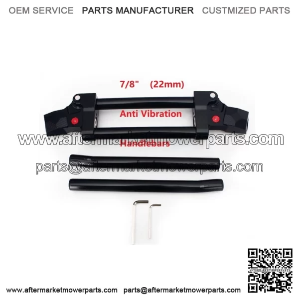 ATV 7/8" 22mm CNC Anti Vibration Handlebar for Yamaha Raptor 350 660 700 Banshee (For: Yamaha)