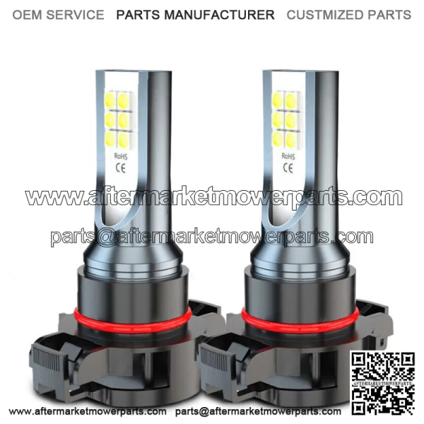 Parts 5202 2504 LED Fog Light Bulb Conversion Kit White 60W 6000LM Super Bright (For: More than one vehicle)