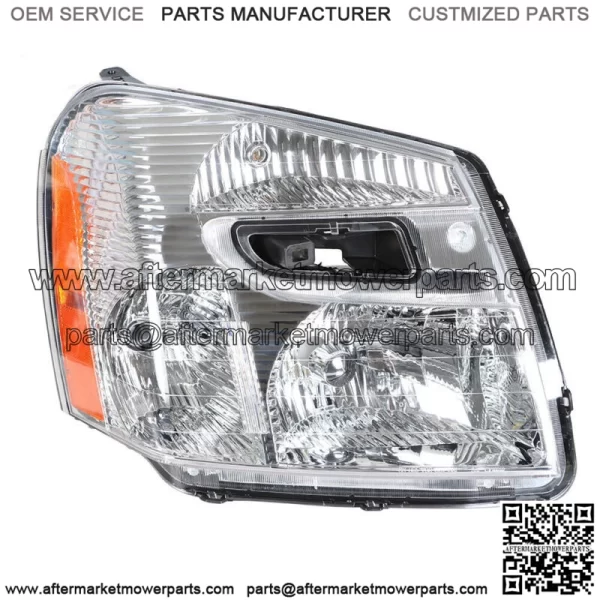 Headlights For 2005-2009 Chevy Equinox Halogen Type Chrome Housing Right Side RH - Image 3