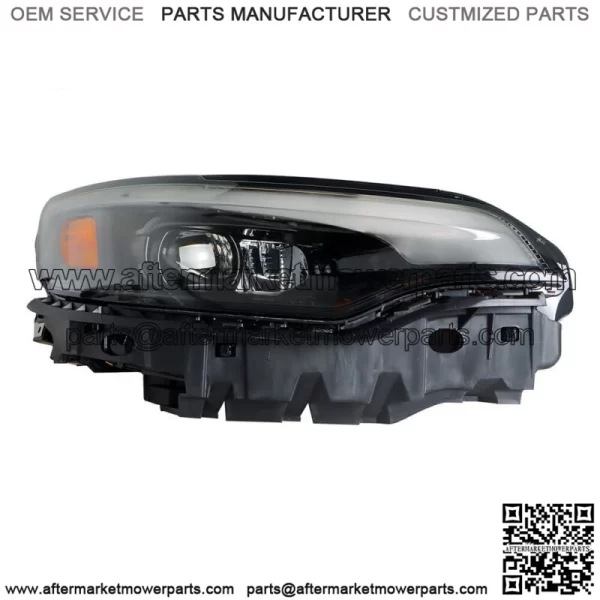 Passenger Headlight For 2019-2022 Jeep Cherokee LED w/ Ballast Black Housing - Image 3
