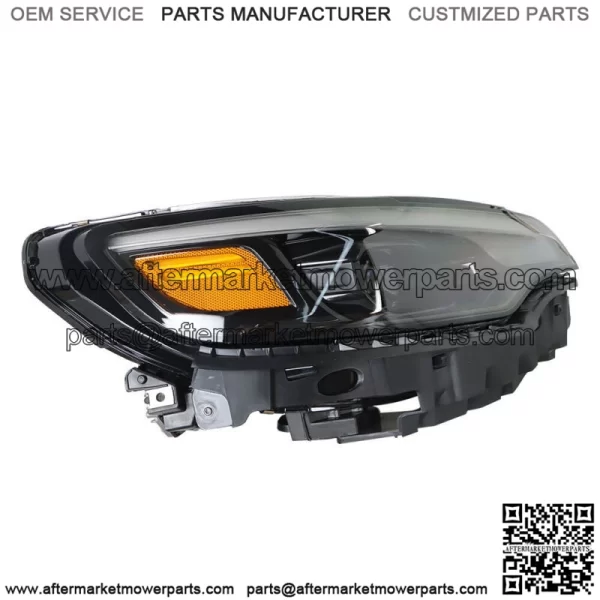 Passenger Headlight For 2019-2022 Jeep Cherokee LED w/ Ballast Black Housing - Image 4
