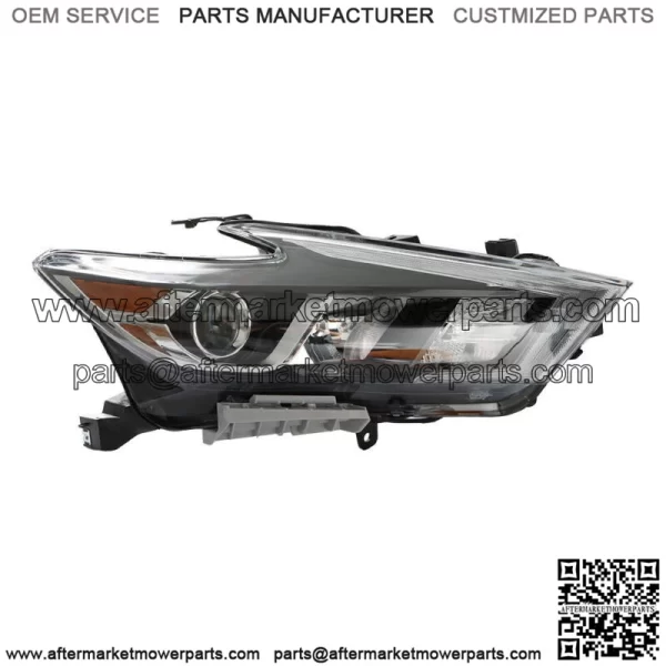 Headlight Fit For 2016-2018 Nissan Maxima S SL SV Halogen w/LED DRL Right Side - Image 2
