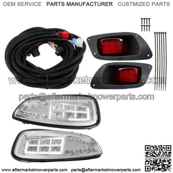 For 2016+ EZGO RXV golf cart Full LED Light Kit LED Headlights / LED Tail Lights - Image 2