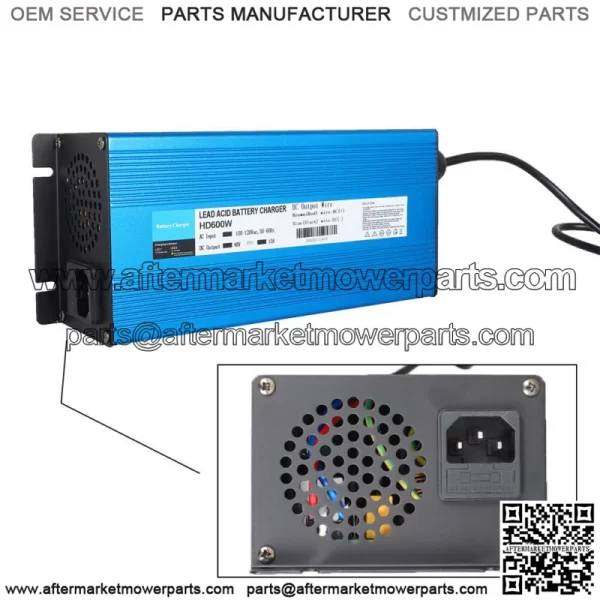 With Trickle Charge 48 Volt 10Amp Battery Charger For E-Z-Go Rxv Golf Cart - Image 3