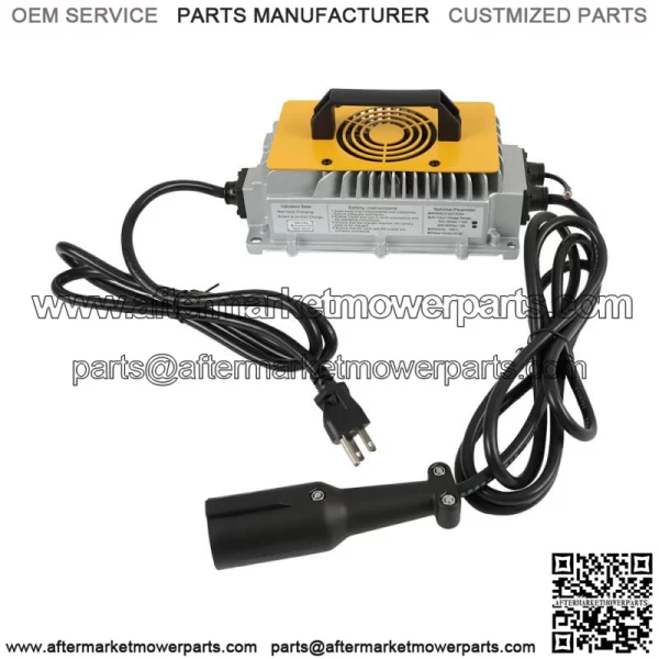 48V 17A Battery Charger For Club Car DS/Precedent Models 3-Pin Round Plug W/ OBC - Image 3